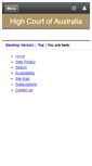 Mobile Screenshot of hcourt.gov.au